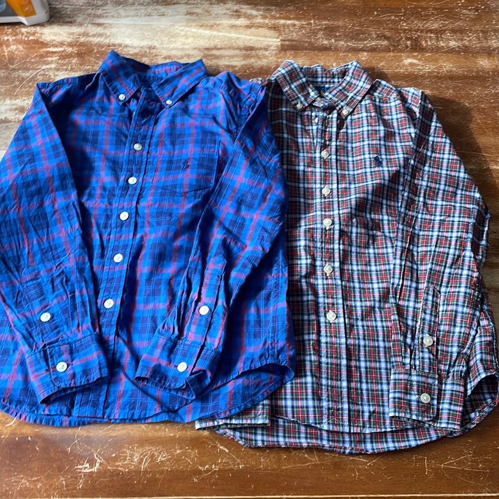 2 Ralph Lauren long sleeve button down shirts